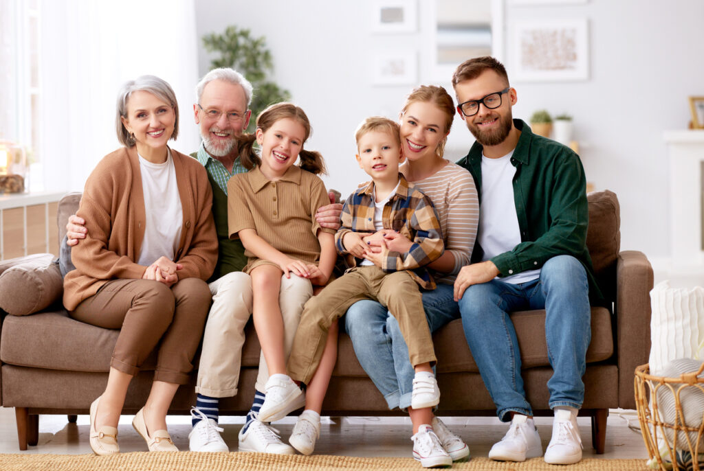 formal elegant family portrait
