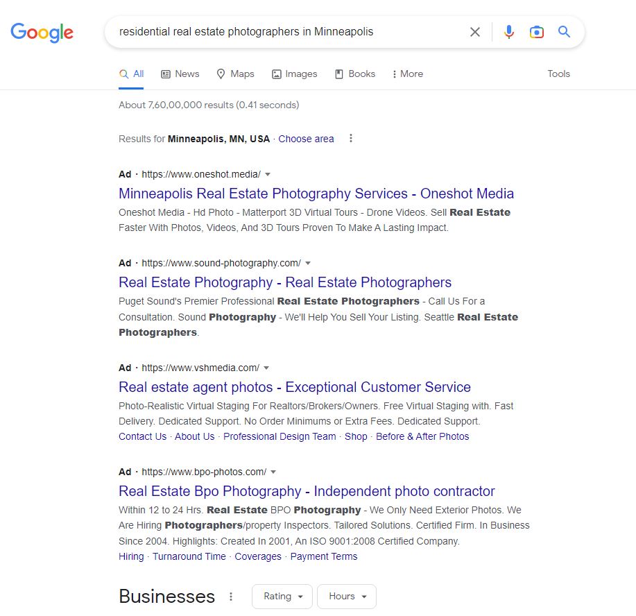 Google Search Results