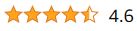 Rating -- 4.6 out of 5