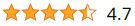 Rating -- 4.7 out of 5