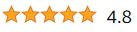 Rating -- 4.8 out of 5
